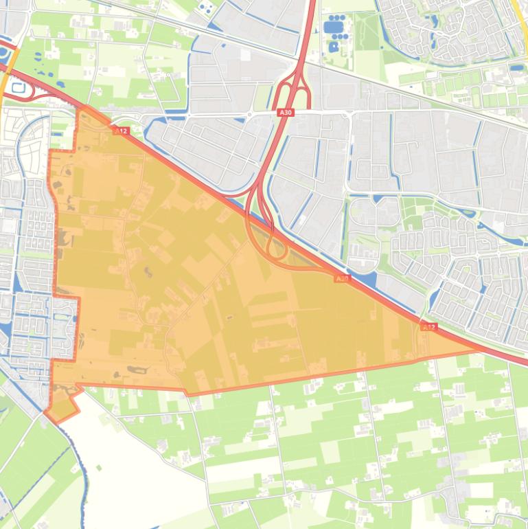 Kaart van de buurt Maanderbroek.