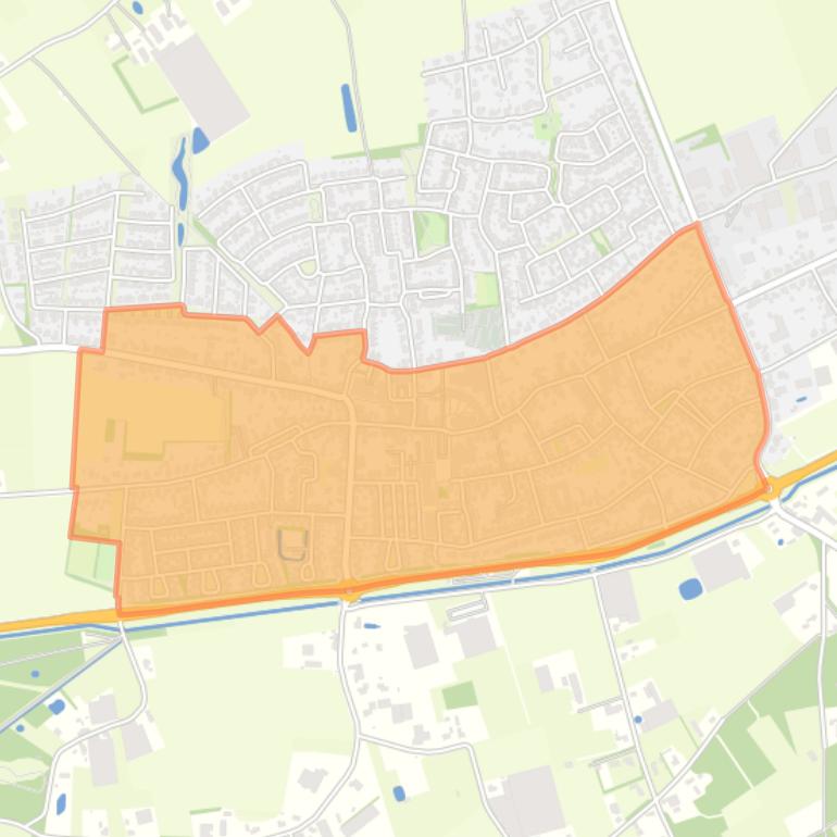 Kaart van de buurt Maasbree-centrum.