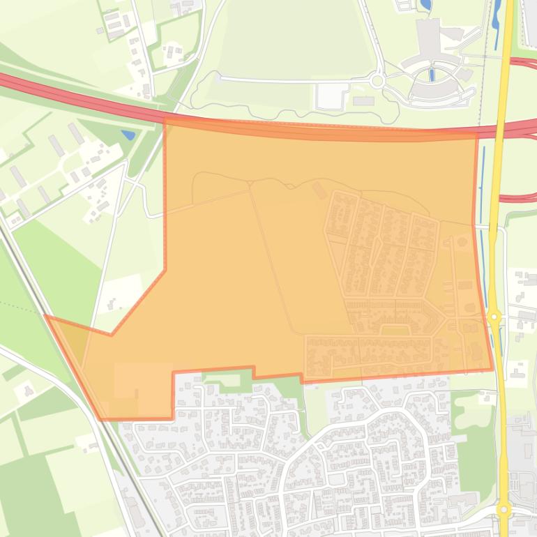 Kaart van de buurt Maasbroeksche Blokken.