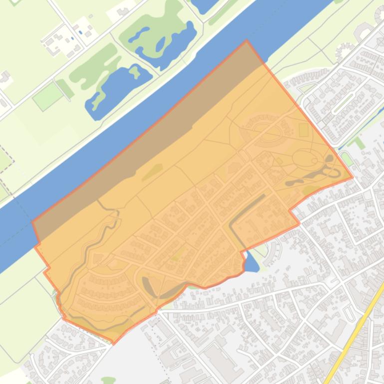 Kaart van de buurt Maasveld I.