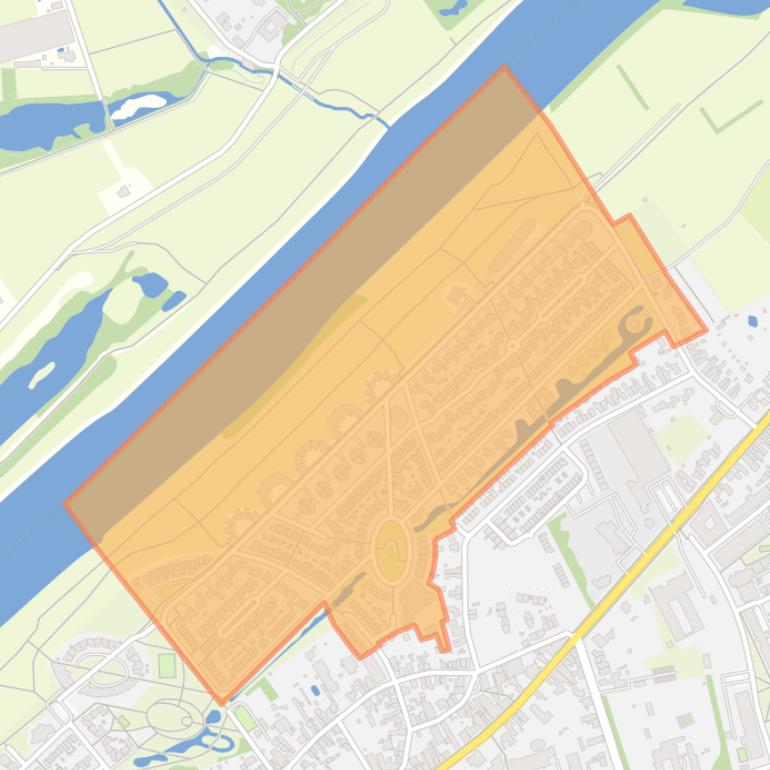 Kaart van de buurt Maasveld II.