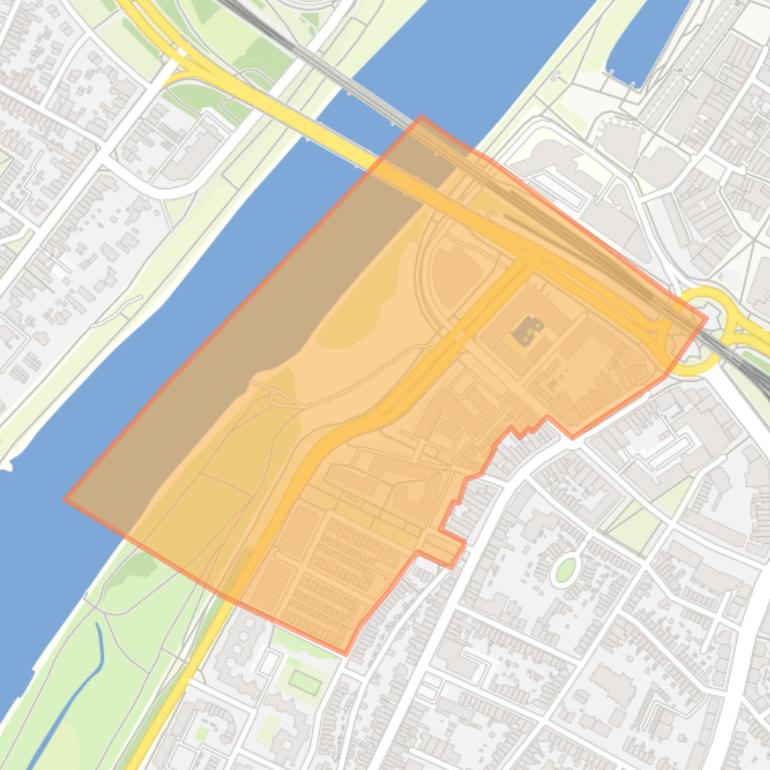 Kaart van de buurt Maaswaard.
