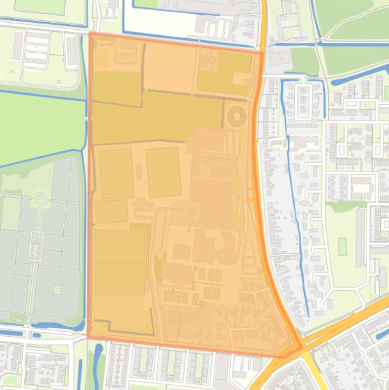 Kaart van de buurt Magere Weide.