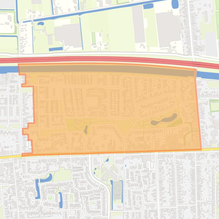 Kaart van de buurt Magrietpark.