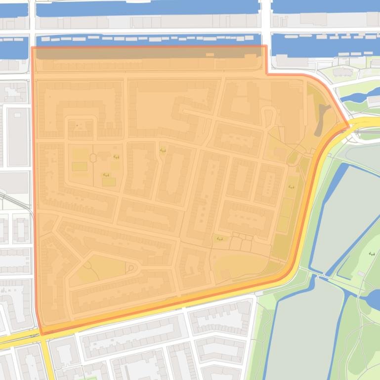 Kaart van de Makassarpleinbuurt.