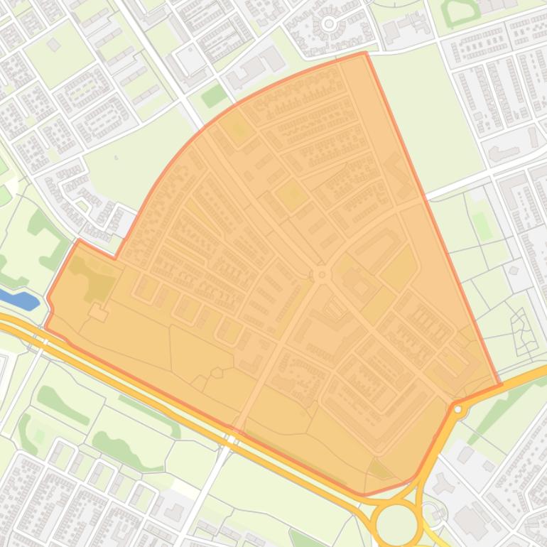 Kaart van de buurt Malpertuis.