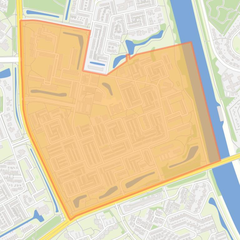 Kaart van de buurt Malvert.