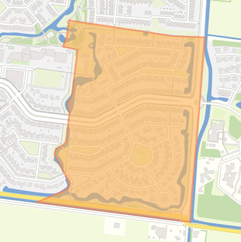 Kaart van de buurt Malzwin.