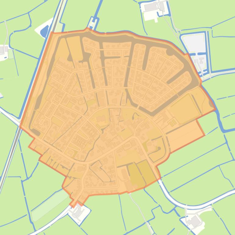 Kaart van de buurt Mantgum.