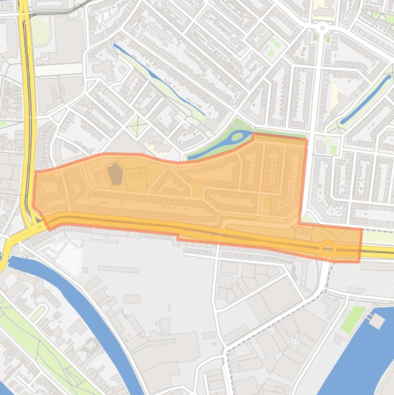 Kaart van de Marconibuurt.