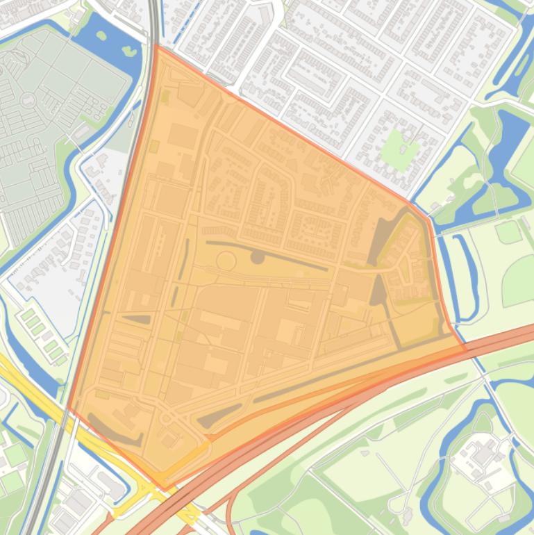 Kaart van de buurt Maria Montessorilaan en omgeving.