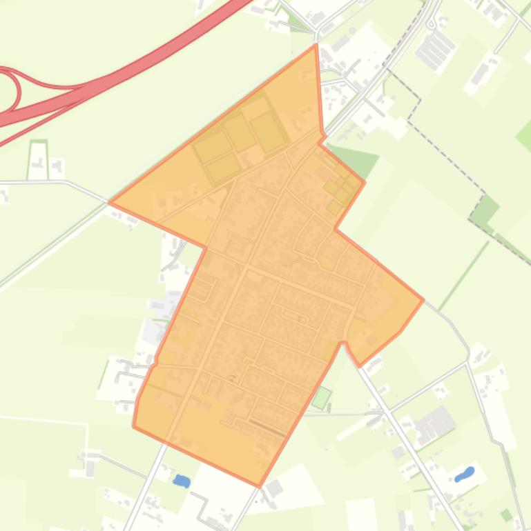 Kaart van de buurt Mariaheide.