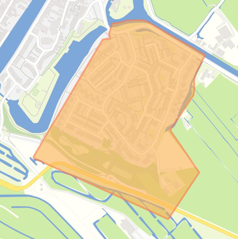 Kaart van de buurt Mariahoeve Muiden.