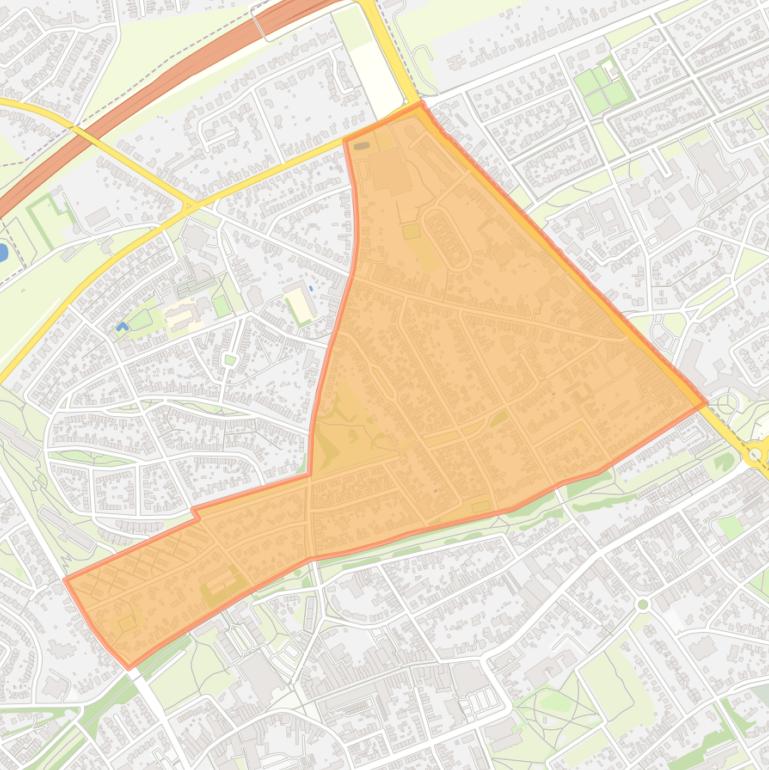 Kaart van de buurt Mariarade-Zuid.