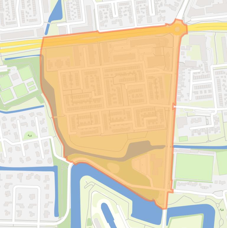 Kaart van de Marinebuurt.