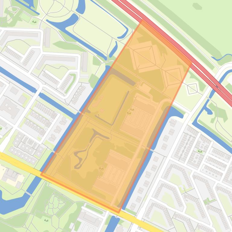 Kaart van de buurt Markengouw-Noord.
