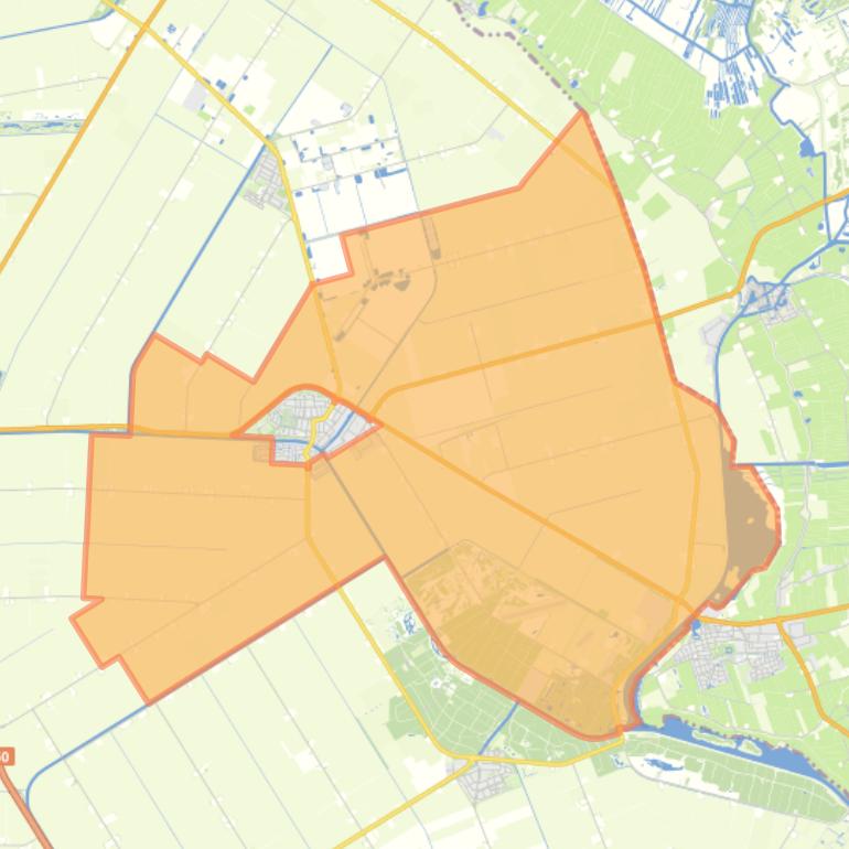 Kaart van de buurt Marknesse-landelijk gebied.