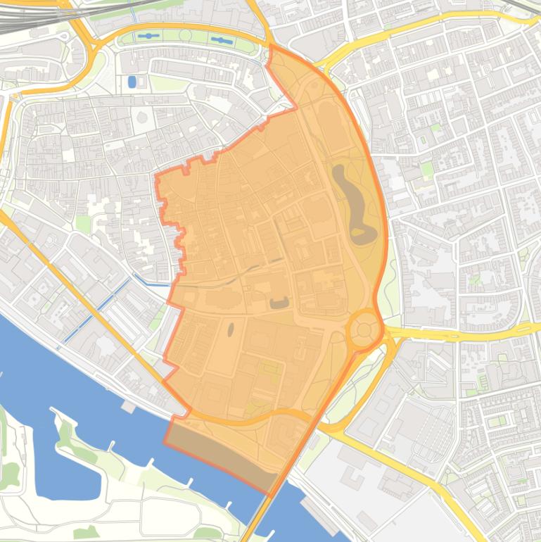 Kaart van de buurt Markt.