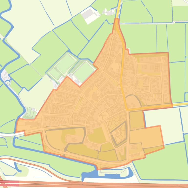 Kaart van de buurt Marsum.