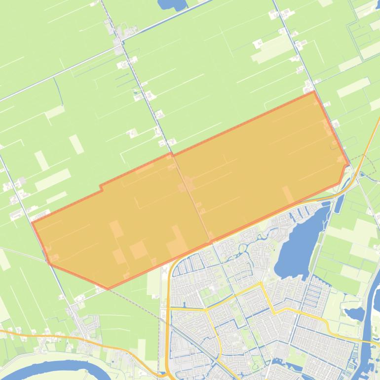 Kaart van de buurt Mastenbroek.