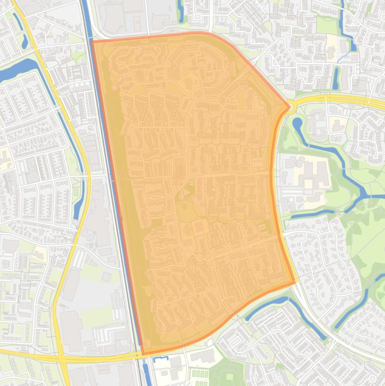 Kaart van de buurt Matendreef.