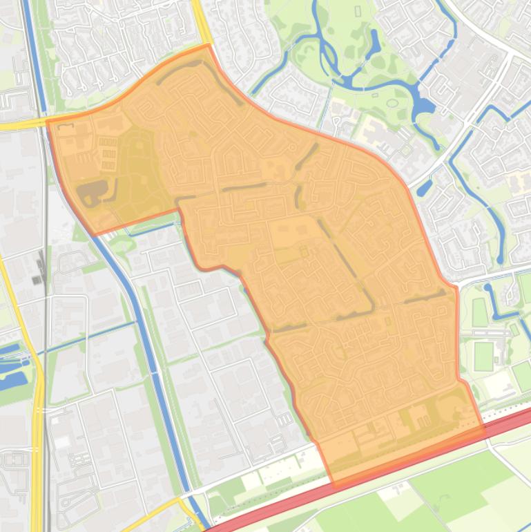 Kaart van de buurt Matenveld.