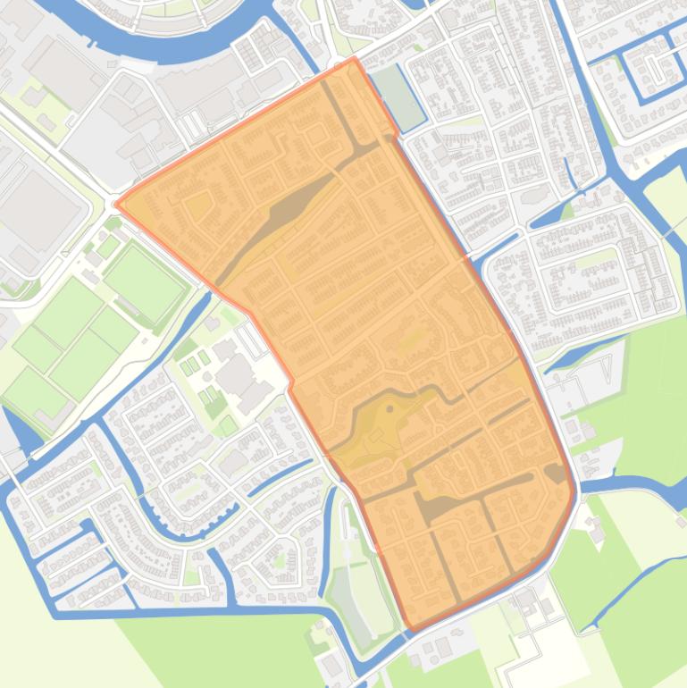 Kaart van de buurt Medemblik Randwijk en Gildenwijk.