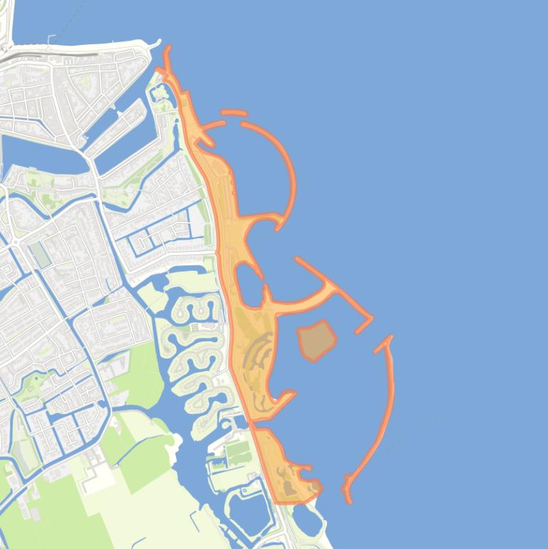 Kaart van de buurt Medemblik Vooroever.