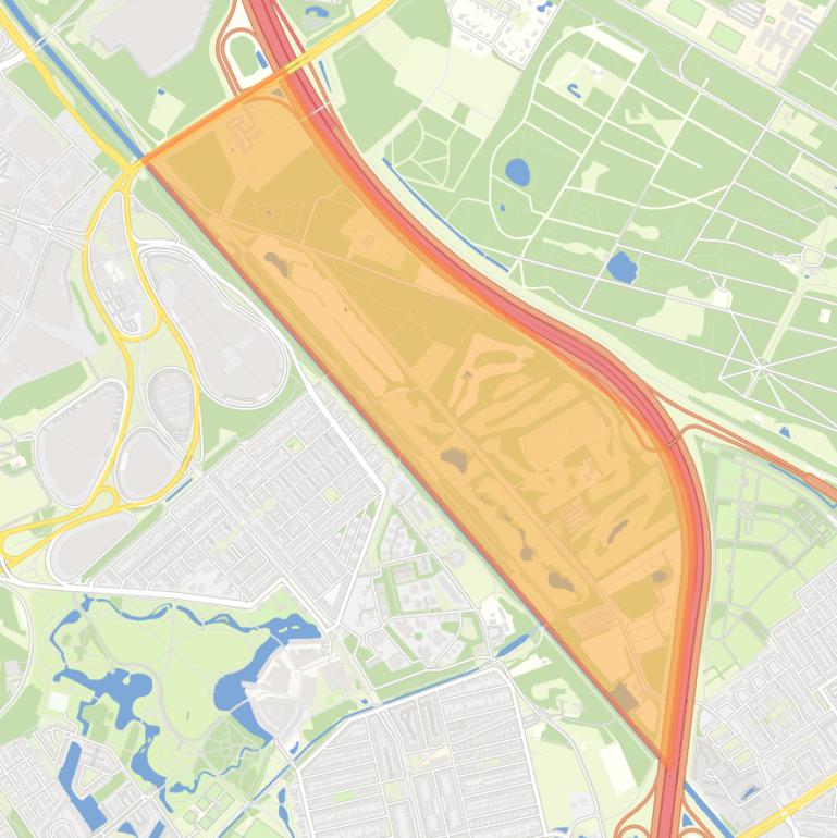 Kaart van de buurt Meerbos.