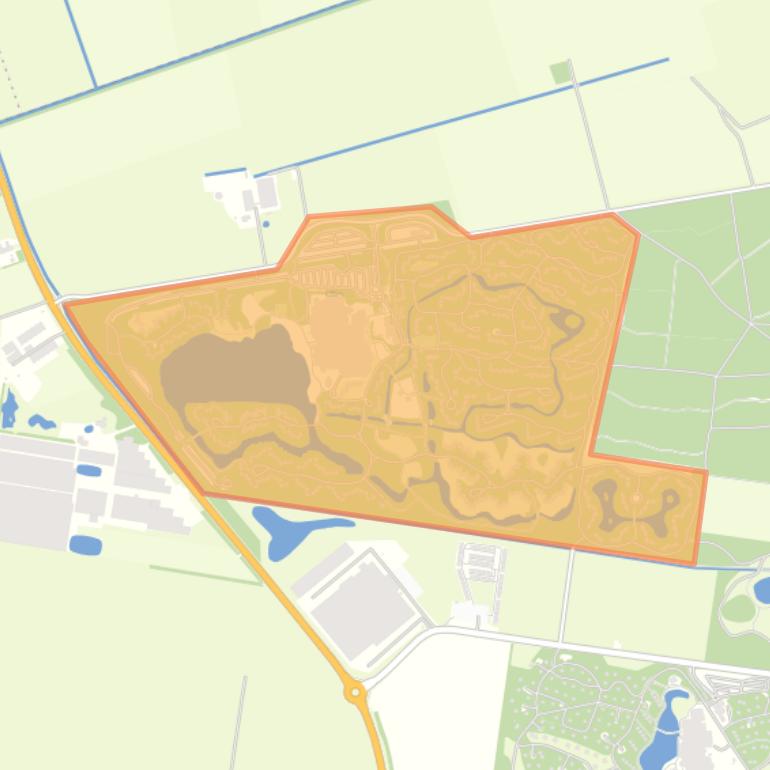 Kaart van de buurt Meerdal.