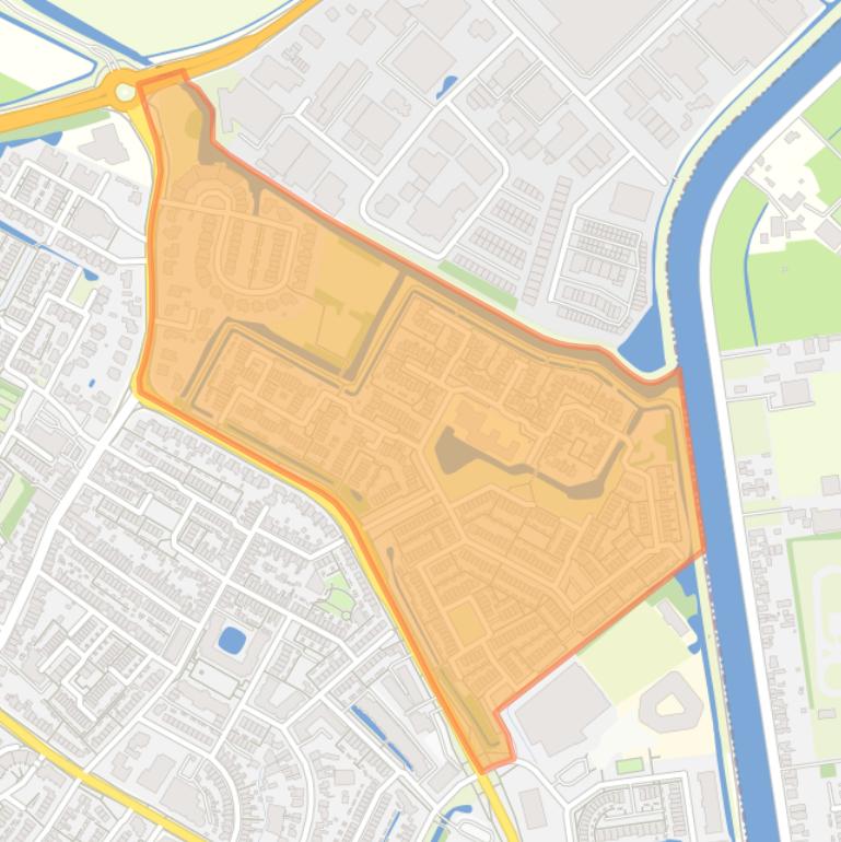 Kaart van de buurt Meerenburgh.