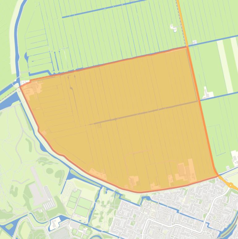 Kaart van de buurt Meerpolder-West.