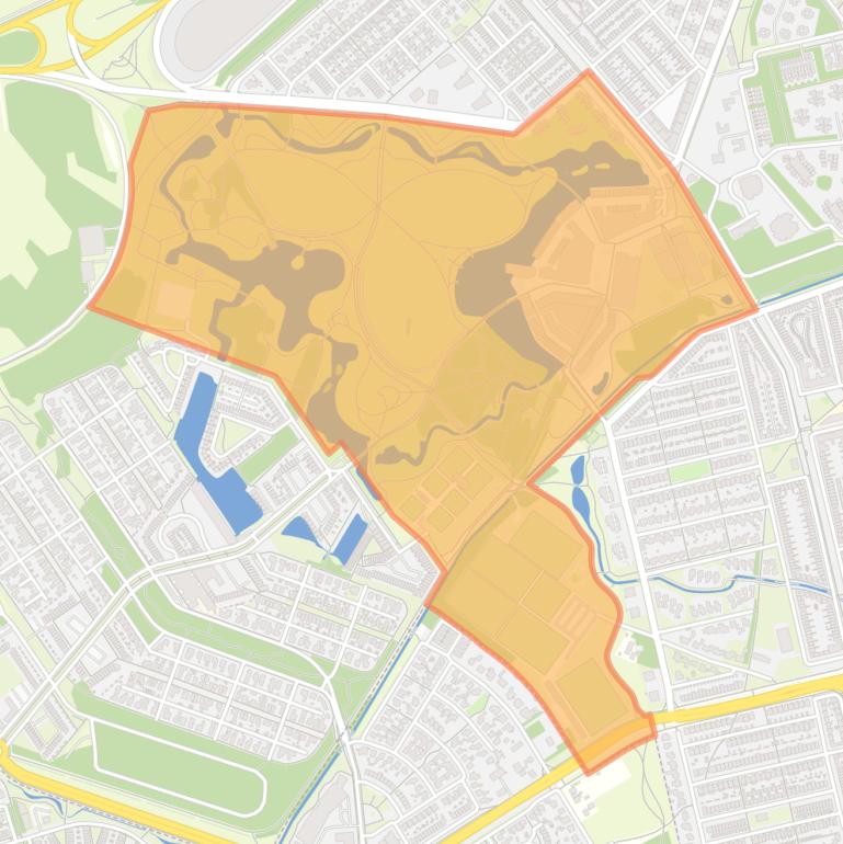 Kaart van de buurt Meerrijk.