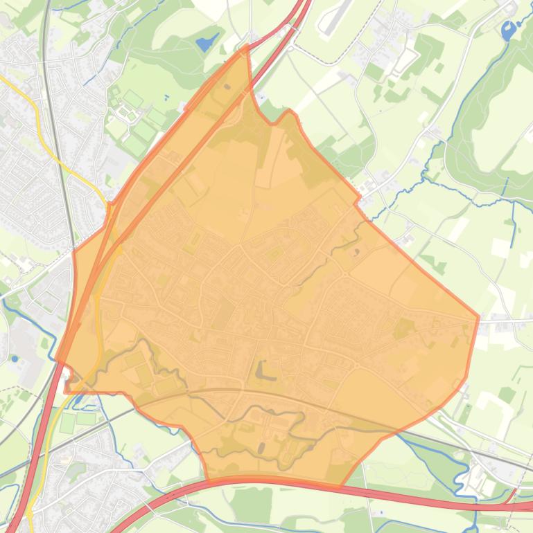 Kaart van de buurt Meerssen.