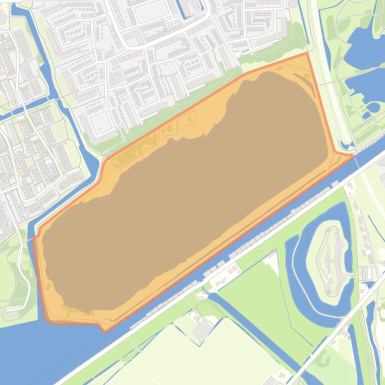 Kaart van de buurt Meerwijkplas.