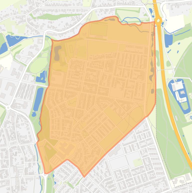 Kaart van de buurt Meezenbroek.