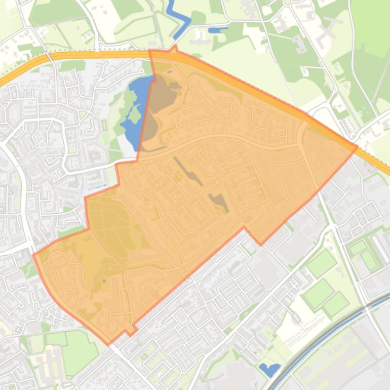 Kaart van de buurt Meilust Noord.