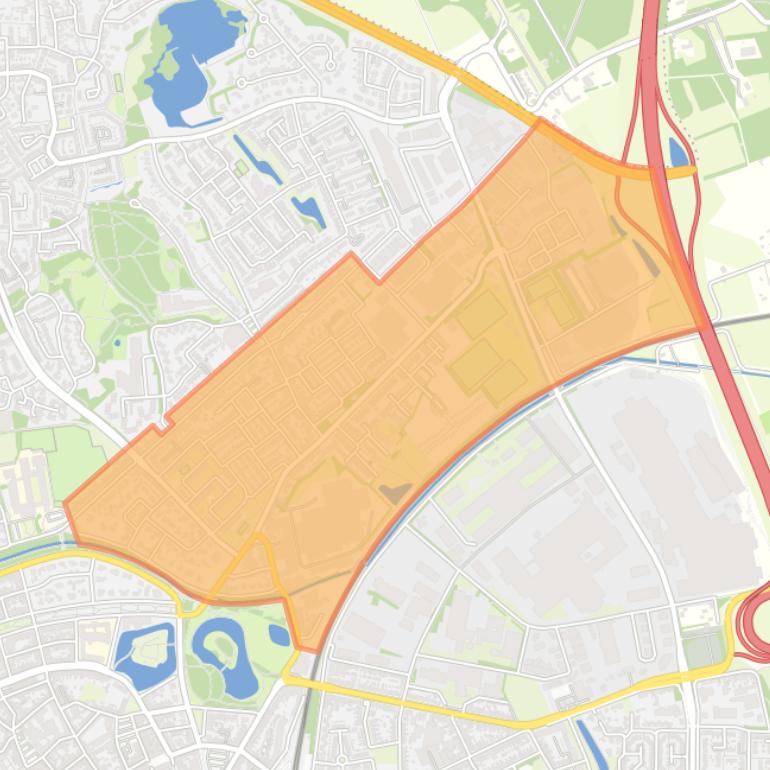 Kaart van de buurt Meilust Zuid.