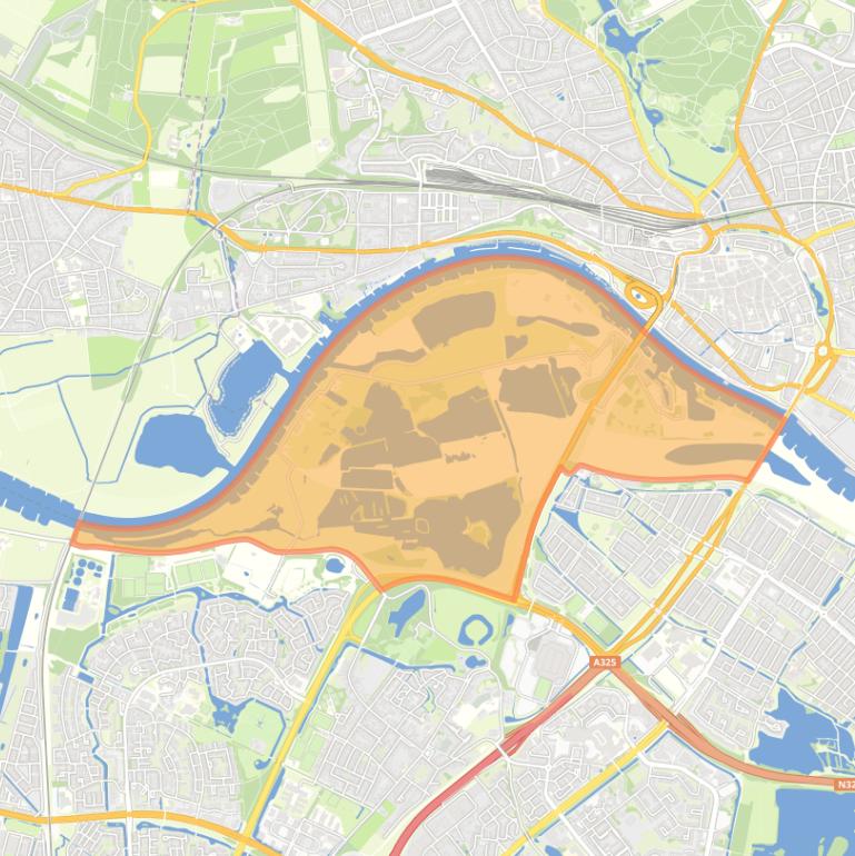 Kaart van de buurt Meinerswijk/De Praets.