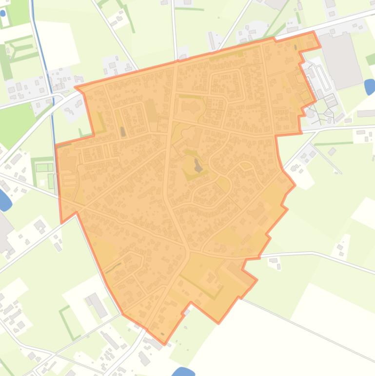 Kaart van de buurt Melderslo.