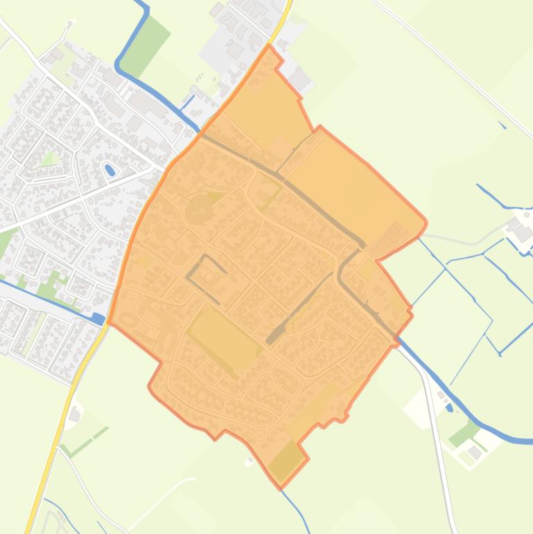 Kaart van de buurt Menaam Oost.