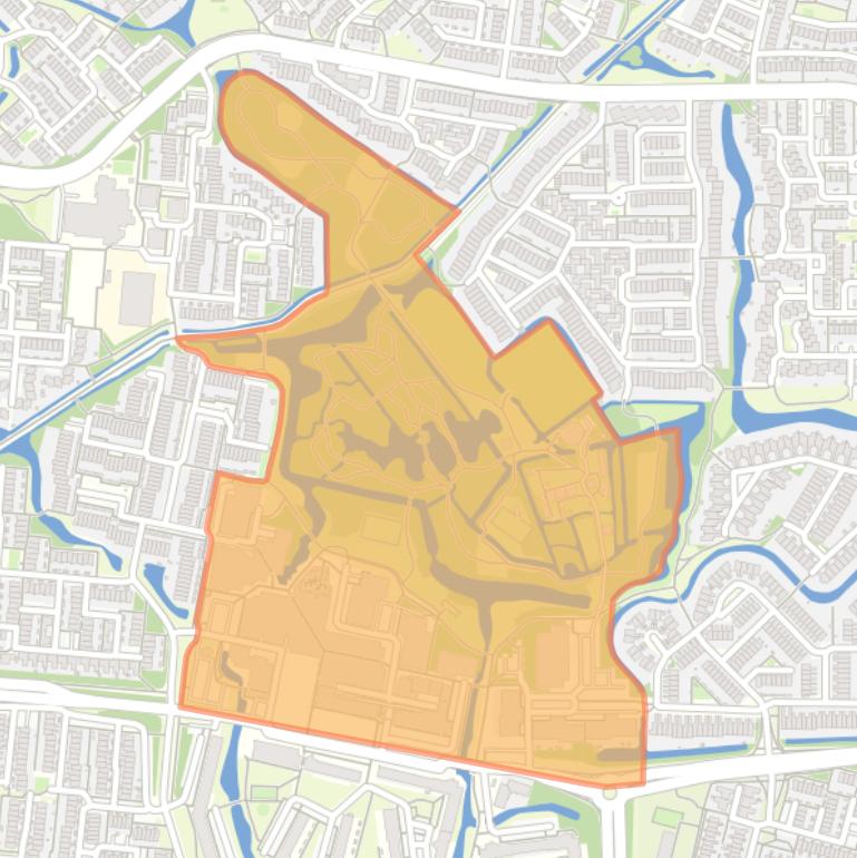 Kaart van de buurt Merenwijk-Centrum.