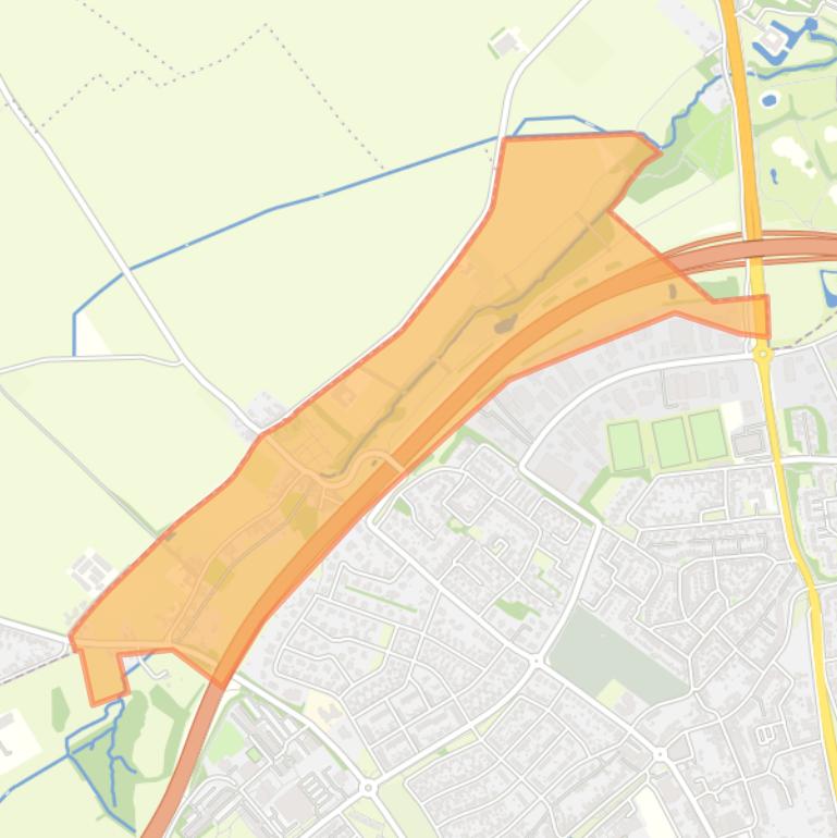 Kaart van de buurt Merkelbeekerdal.