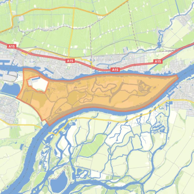 Kaart van de buurt Merwelanden.