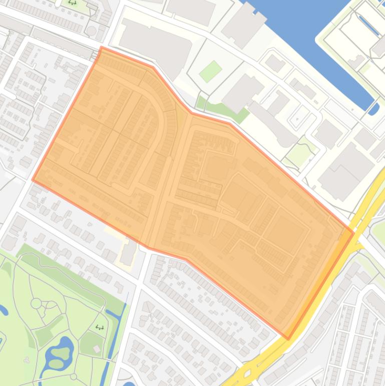 Kaart van de buurt Merwestein-Noord.