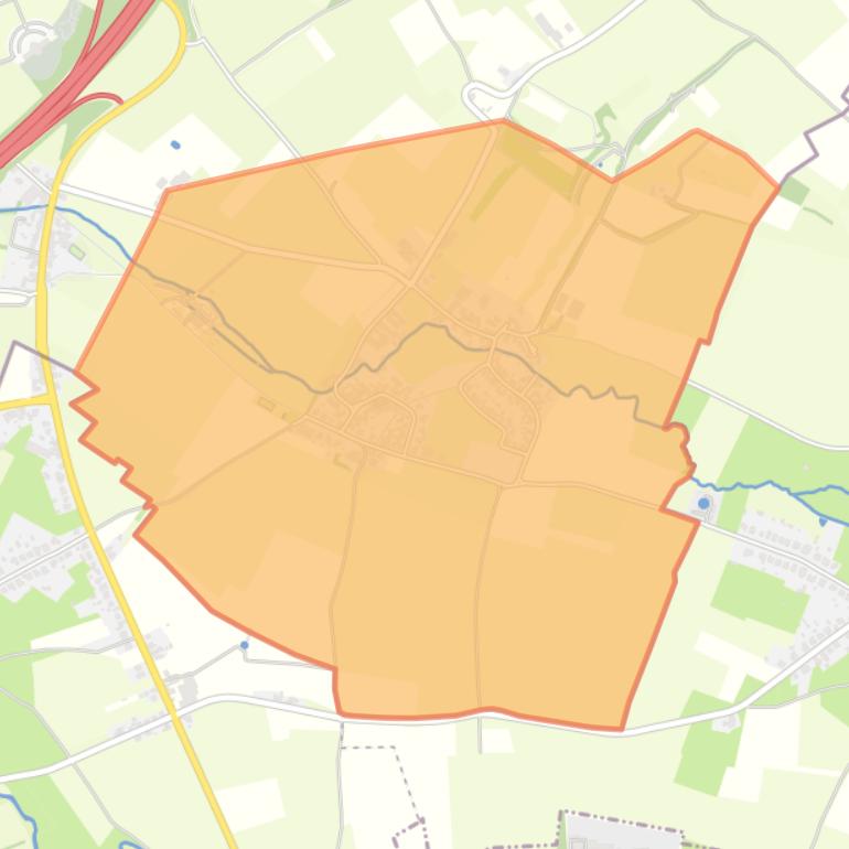 Kaart van de buurt Mesch.