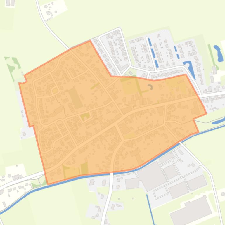 Kaart van de buurt Meterik.