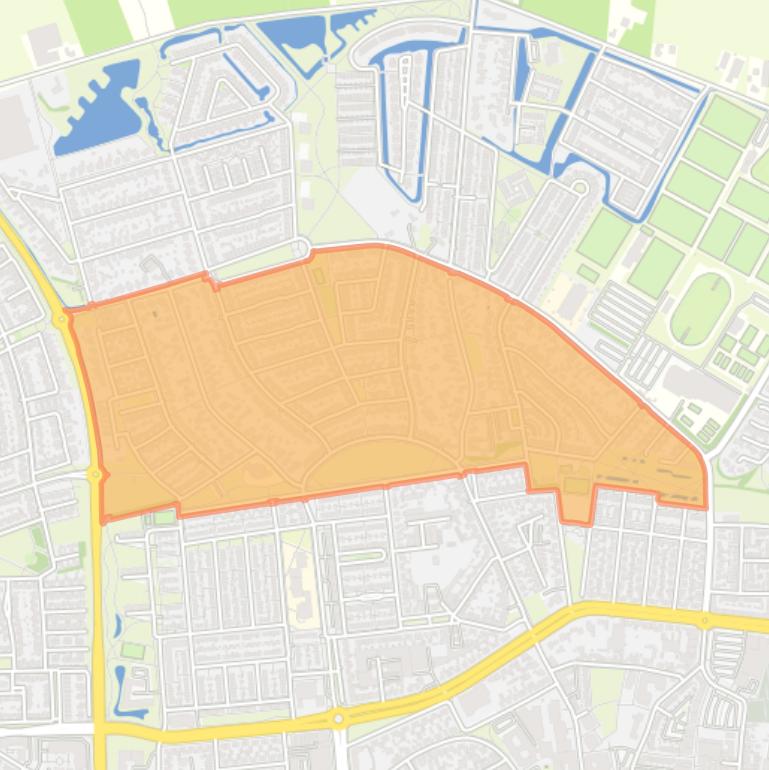 Kaart van de buurt Mettegeupel.