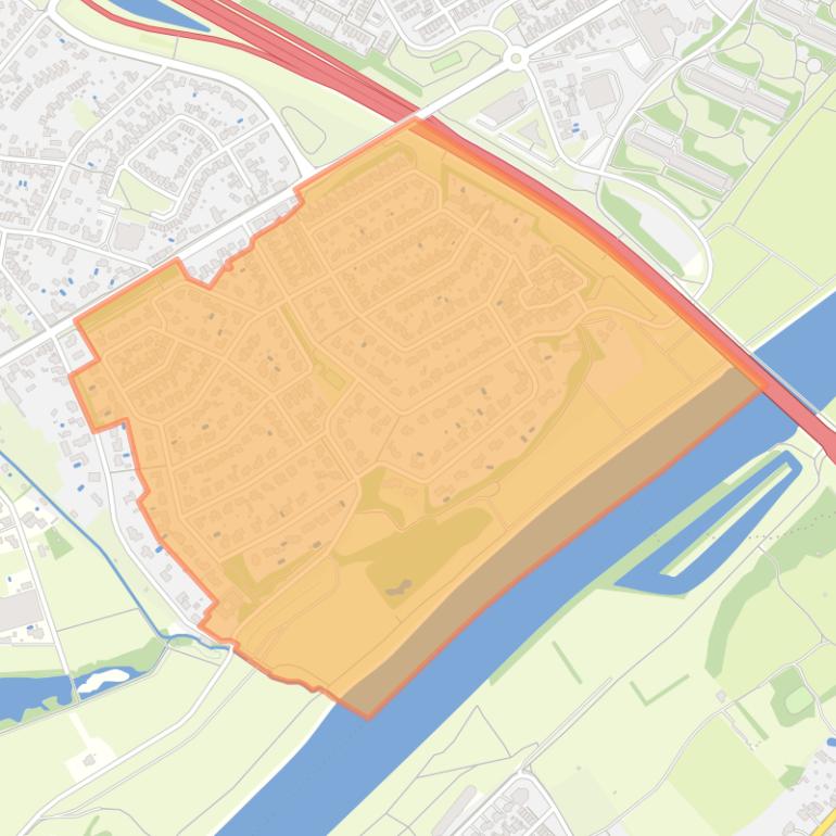 Kaart van de buurt Meuleveld.