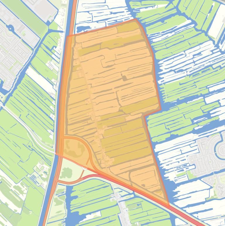 Kaart van de buurt Middel.